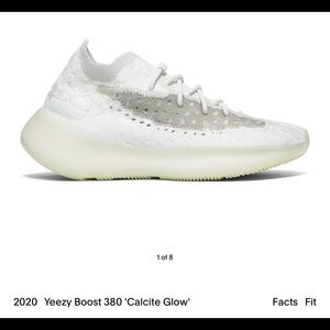 Yeezy 380. Soles glow in the dark. Mens 9 fits woman’s 10